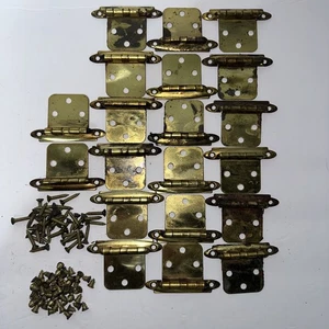 20 Vintage Amrock 60er Jahre Beschläge Schrank Scharniere plus Schrauben - Bild 1 von 4