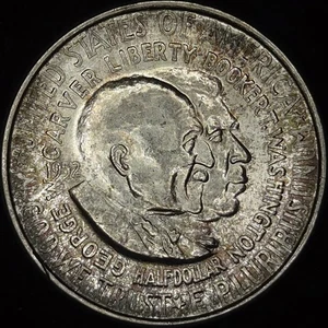 1952 Washington-Carver Commemorative Half Dollar Toned Luster Choice Gem BU *436 - Picture 1 of 9
