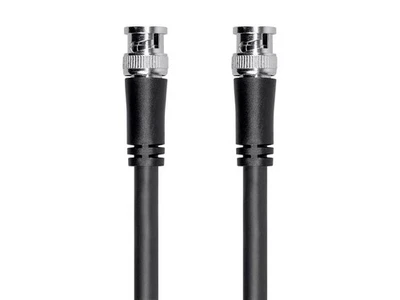Monoprice SDI BNC Cable 0.5ft Black, 12G, 16AWG, Dual Copper, Aluminum Shielding - Image 1 of 4