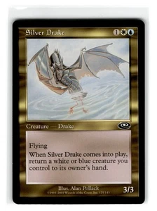 MTG Magic The Gathering Silver Drake Common Heavily Played - Picture 1 of 2