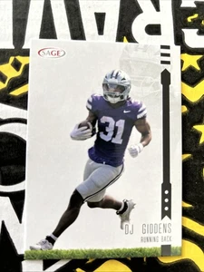 2025 Sage High Series #174 DJ Giddens Kansas State Black Indianapolis Colts - Picture 1 of 2