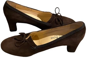 *Beautiful* Taryn Rose Brown Suede Pumps Heels EU 41.5 US 10.5 - Picture 1 of 8