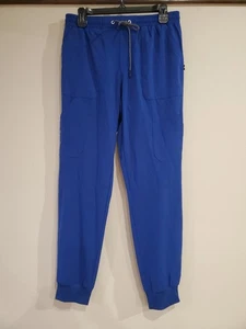Koi Womens Blue Drawstring Waist Cargo Pockets Scrub Jogger Pants S - Picture 1 of 7