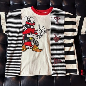 Texas Tech Red Raiders Patchwork Waffle Knit T-Shirt L - Bild 1 von 2