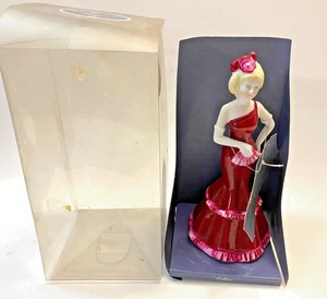 Vintage Collins handbemalte Porzellan elegante Dame Figur. Colourstar. - Bild 1 von 10