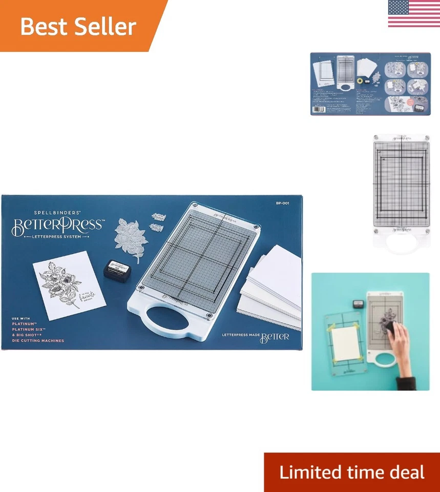 BetterPress Letterpress Machine/for Cardmaking and Paper Crafts/ BP-001