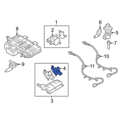 For Mazda 6 2009-2013 Mazda CA0118740A Vapor Canister Purge Solenoid Foto 1 de 4