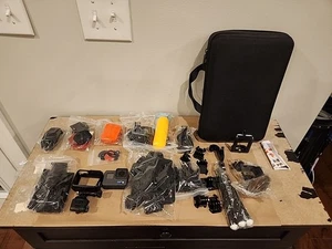 GoPro Hero6 Black Action Camera Touch Screen 4K HD + Sports Accessories Kit - Picture 1 of 18