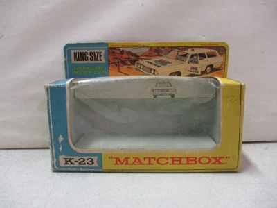 Matchbox King Size Mercury Police Car K-23 Empty Display Box - Image 1 of 4