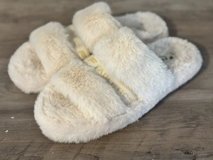Fabletics Snug Strap Slipper Fuzzy Cream Damen Gr. 6 schmal - Bild 1 von 6