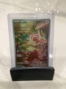 Pokémon TCG Stufful 154/132 Mega Evolutions Secret Rare NM Pack Fresh Full Art - Picture 1 of 1