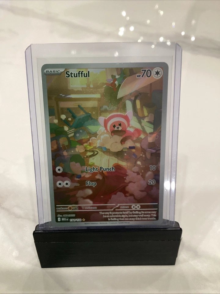 Pokémon TCG Stufful 154/132 Mega Evolutions Secret Rare NM Pack Fresh Full Art - Image 1 of 1