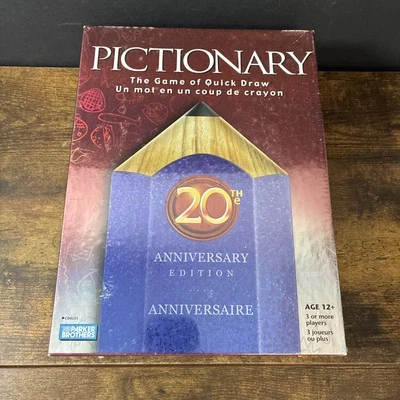 Pictionary The Game of Quick Draw 20th Anniversary Edition ENGLISH/FRENCH Ed NEW - Image 1 of 4