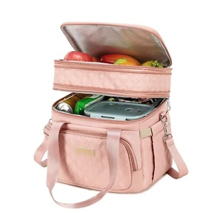 Lunch Bag for Men Women Dual Compartment Large Lunch Box Insulated Lunch Bag ... - Picture 1 of 7