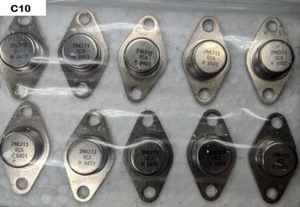 Paquete de 10 transistores de alimentación 2N6313 RCA -60V -5A PNP BinC10 - Imagen 1 de 1