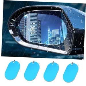 4PCS Car Rearview Mirror Film, Anti Fog Glare Mirror Film, HD Clear Nano Oval - Picture 1 of 7