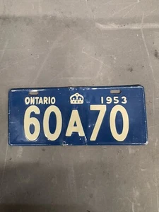 Vintage 1953 1954 Wheaties Cereal Giveaway Collectible License Plate Ontario CA - Picture 1 of 6