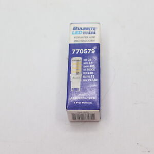 Bulbrite LED Mini Dimmable Bi-Pin Base Light Bulb Soft White 40W 3000K  770579