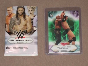 TOPPS WWE 2021 Nummeriert 183/199 #83 hellgrün (siehe Bild) - Zdjęcie 1 z 1