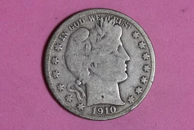 Estate Find 1910 S- Barber Half Dollar!! #K49926 - Image 1 of 2
