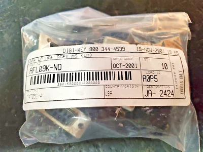 10 Pieces of  TE/Amp 747052-4 D-Sub 9-position Receptacle ribbon cable  Digikey - Image 1 of 2