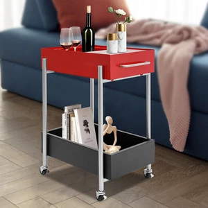 Carro de almacenamiento de 3 niveles cocina baño estante rodante móvil carro de servicio - Imagen 1 de 9