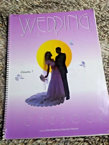 1987 Cancionero de música de boda Vol 1 piano con el planificador de ceremonias de boda - Imagen 1 de 6