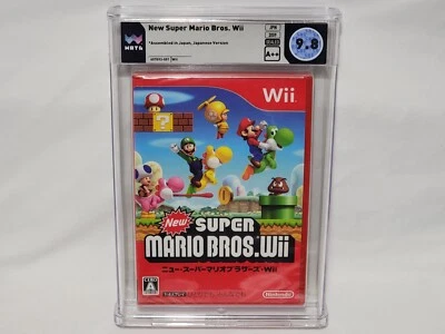 New Super Mario Bros Nintendo Wii Japanese Game SEALED Graded WATA 9.8 A++ Japan - Image 1 of 4