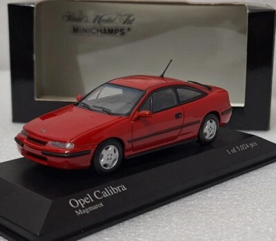 Opel Calibra 2.0i 1990 Red 1:43 Minichamps 400045720 EXTREMELY RARE!! (3) - Image 1 of 4