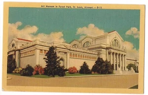 ART MUSEUM Forest Park LA Purchase Exposition St Louis Missouri Postcard Linen - Picture 1 of 2