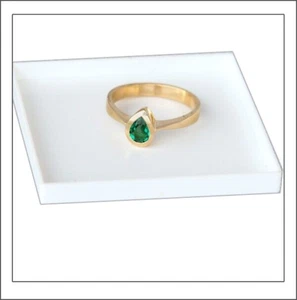Bei diesem Smaragd kommt jeder ins Schwärmen - Ring Gelbgold- von Greenfire - Bild 1 von 7
