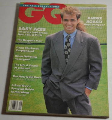 GQ Magazine September 1989 Andre Agassi 1980s Dean Stockwell NO LABEL - Image 1 of 4