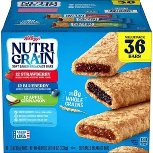 Nutri-Grain Bars Variety Pack, 1,3 Oz., 36 Stück, Neu - Kostenloser & schneller Versand - Bild 1 von 7