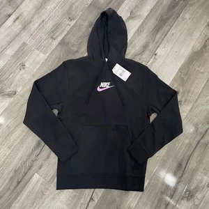 Nike Mens Pullover Hoodie Top Sweatshirt Black (XS) xsmall New - Picture 1 of 9