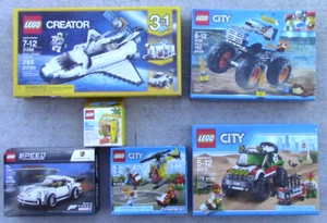 Lego 75895 60100 60115 60180 31066 6217088 NEW in BOX Lot of 6 Porsche Shuttle - Picture 1 of 15