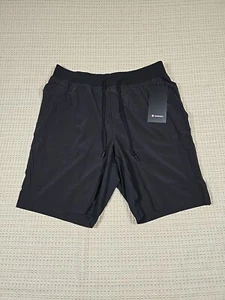 Size Large Lululemon T.H.E. Short 9" Linerless BLACK LM7AA0S BLK Men's New NWT - Picture 1 of 13