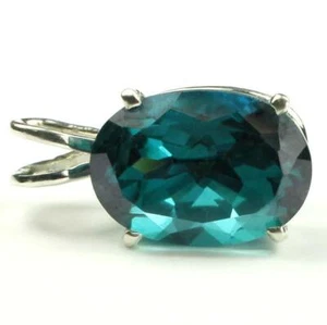 925 Sterling Silver Pendant, Paraiba Topaz, SP006 - Picture 1 of 4