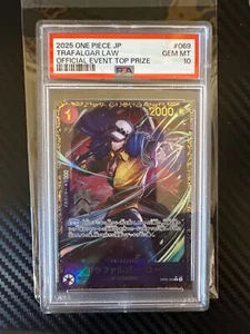 PSA10 Trafalgar Law OP09-069 Promotional One Piece Card Flagship Battle Winner's - Picture 1 of 2