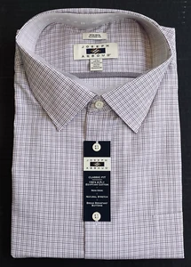 Joseph Abboud Non-Iron Classic Fit Egyptian Cotton Dress Shirt Size 20 - 34/35 - Picture 1 of 8