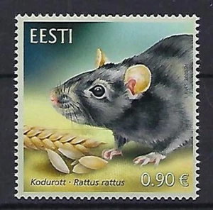 Estland 2020 Schwarze Ratte Yvert Nr. 914 postfrisch ** postfrisch - Bild 1 von 1