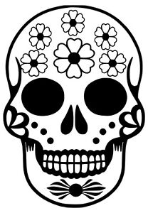Day Of The Dead Dia De Los Muertos Die Cut Vinyl Sticker Ritual Skull Decoration