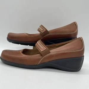 Naturalizer Womens Size 7.5 Shoes Mary Jane Brown Leather Alliance Comfort Heel - Picture 1 of 10