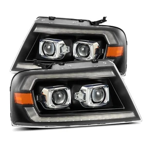 AlphaRex Pro-Series Black Projector Headlights For 04-08 Ford F150 Mark LT - Picture 1 of 13