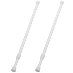 2 Pcs Spring Extension Adjustable Rod Telescopic Rods for Curtains Small Window - Picture 1 of 12