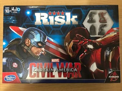 Risk Marvel Captain America Avengers Civil War Board Game Hasbro Sealed Contents - Image 1 of 4
