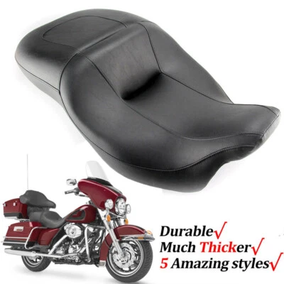 2-Up Rider Passenger Seat For Harley Electra Glide Ultra Limited FLHT 2008-2015 - Image 1 of 4
