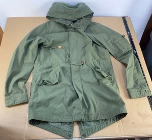 Alpha Industries Fishtail Parka Jacket M US Army Military Coat Hooded Trench - Picture 1 of 10