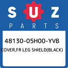 48130-05H00-Yvb Suzuki Cover,Fr Leg Shield(Black) 4813005H00yvb, New Genuine Oem