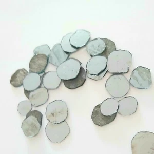 60 Mica Shisha Mirrors 10-14mm Irregularly round Antique look for Embroidery - Picture 1 of 2