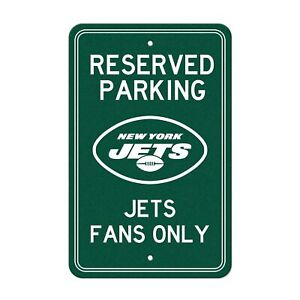 Fanmats NFL New York Jets Reserved Parking Sign Large Decor 12"x 18"